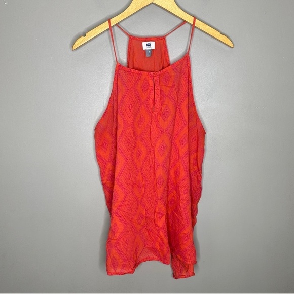 Old navy print racer back tank top - Picture 1 of 5
